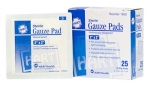 STERILE GAUZE PADS 2X2 25CT - FIRST_AID