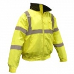 HI-VIZ GREEN BOMBER JACKETS CLASS 3 - protective_clothing